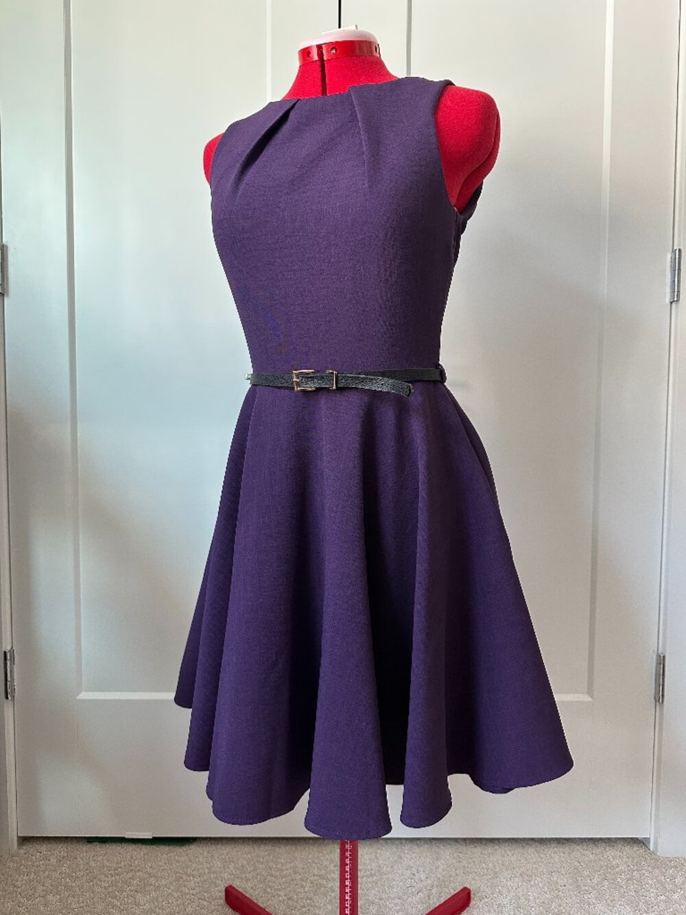 Closet UK purple A-line dress
